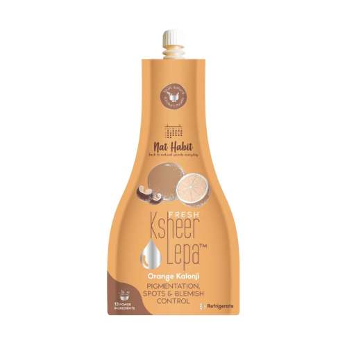 Nat Habit: Fresh Orange Kalonji Ksheer Lepa Face Pack Mask - 40gm Nat Habit: Fresh Orange Kalonji Ksheer Lepa Face Pack Mask - 40gm