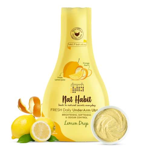 Nat Habit: Fresh Lemon Drop UnderArm Ubtan - 40 gm