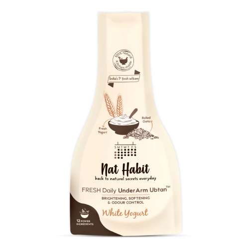 Nat Habit: White Yogurt UnderArm Ubtan - 40 gm Nat Habit: White Yogurt UnderArm Ubtan - 40 gm