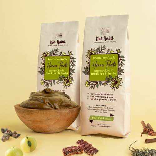 Nat Habit: Ready-to-Apply Henna Paste - 220gm