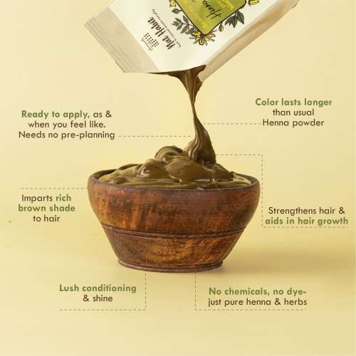 Nat Habit: Ready-to-Apply Henna Paste - 220gm