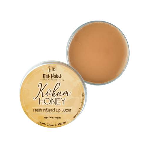 Nat Habit: Kokum Honey Lip Balm - 10gm