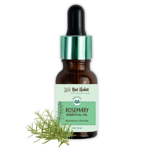 Nat Habit: Pure Rosemary Essential Oil - 15ml Nat Habit: Pure Rosemary Essential Oil - 15ml