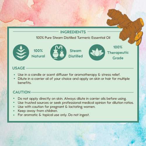 Nat Habit: Pure Turmeric Essential Oil - 15ml