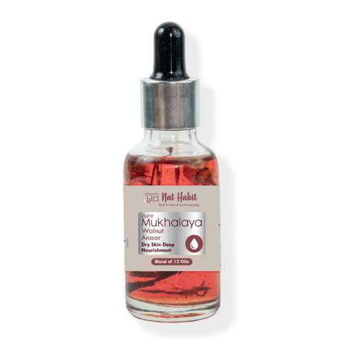 Nat Habit: Pure Walnut Anaar Mukhalaya - 30ml Nat Habit: Pure Walnut Anaar Mukhalaya - 30ml