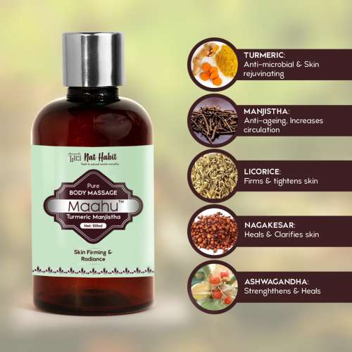 Nat Habit: Pure Turmeric Manjistha Maahu - 100 ml Nat Habit: Pure Turmeric Manjistha Maahu - 100 ml