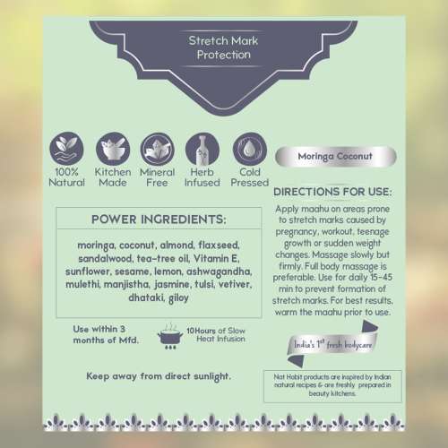 Nat Habit: Pure Moringa Coconut Maahu - 100 ml Nat Habit: Pure Moringa Coconut Maahu - 100 ml