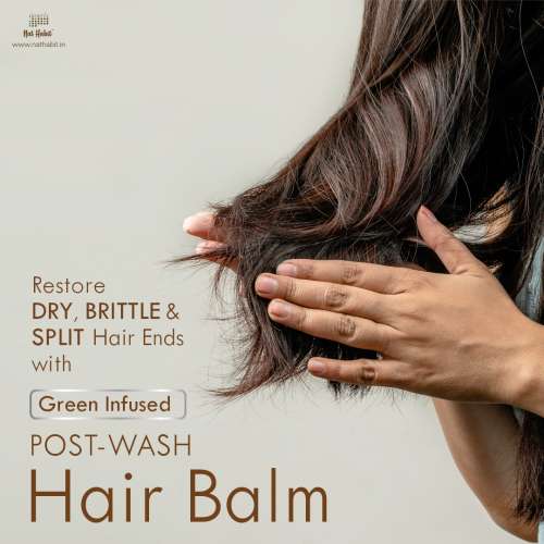 Nat Habit: Argan Grapeseed Hair Balm For Men & Women Infused With Rosemary & Oils , 25ml
