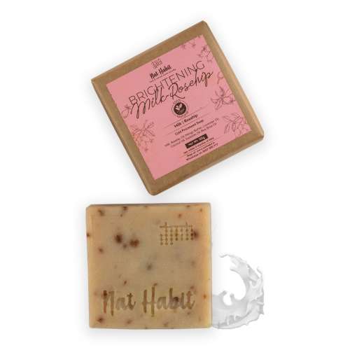 Nat Habit: Brightening Milk Rosehip Soap - 125gm