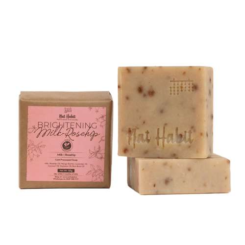 Nat Habit: Brightening Milk Rosehip Soap - 125gm