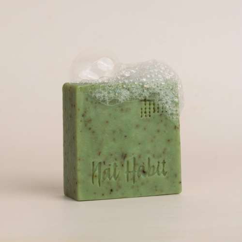 Nat Habit: Sacred Neem Basil Soap - 125gm