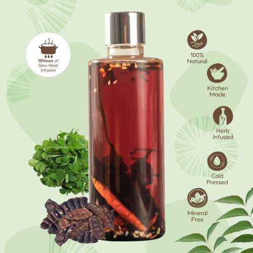 Nat Habit: Men's Revital Summer Dasabuti Hair Oil - 200 ml