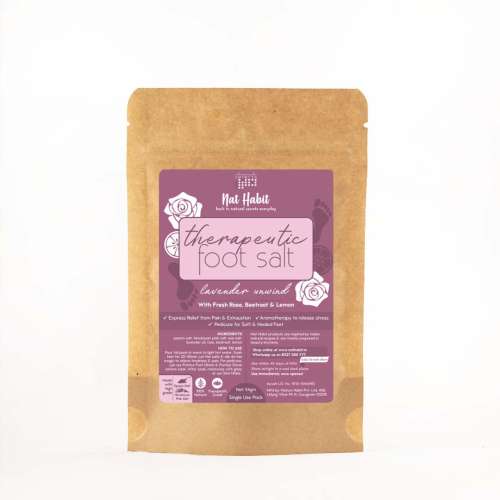 Nat Habit: Fresh Lavender Unwind Foot Salt - Pack of 2 Nat Habit: Fresh Lavender Unwind Foot Salt - Pack of 2