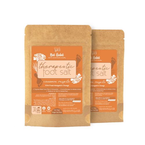 Nat Habit: Fresh Cinnamon Respite Foot Salt - Pack of 2