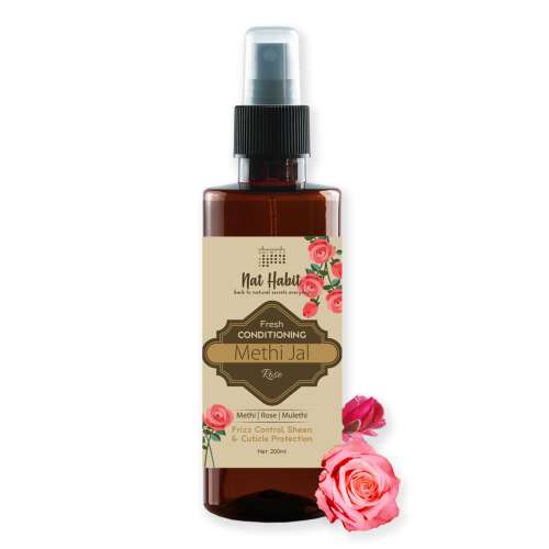 Nat Habit: Rose Conditioning Methi Jal - 200ml Nat Habit: Rose Conditioning Methi Jal - 200ml