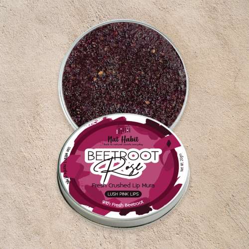 Nat Habit: Beetroot Rose Lip Mura - 12gm