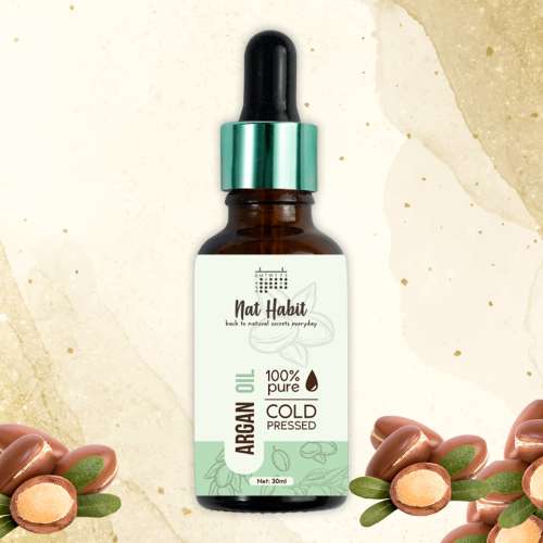 Nat Habit: Cold Pressed 100% Pure Argan Oil - 30 ml