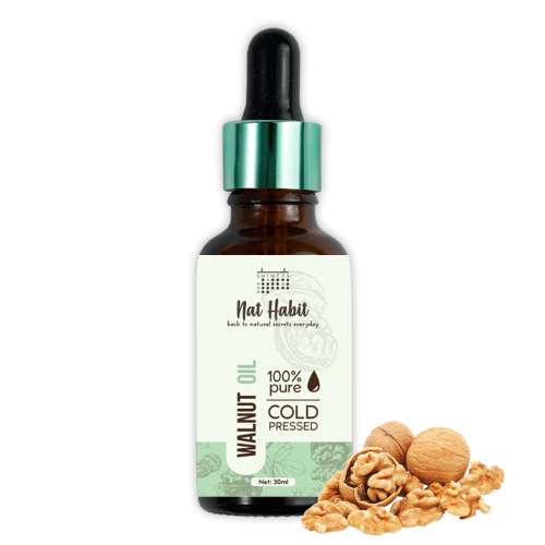 Nat Habit: Cold Pressed 100% Pure Walnut Oil - 30 ml Nat Habit: Cold Pressed 100% Pure Walnut Oil - 30 ml