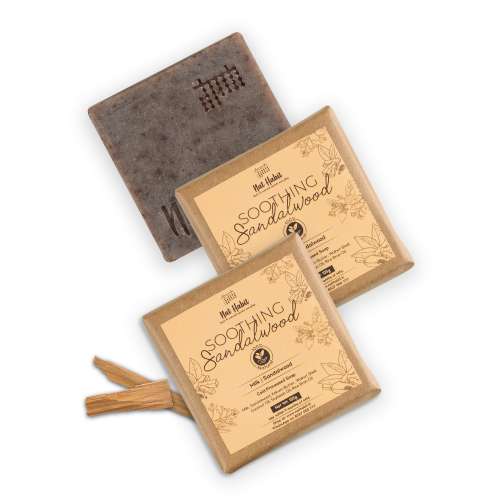 Nat Habit: Soothing Sandalwood Soap - 125gm (Twin Pack of 2)