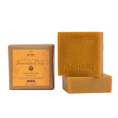 Nat Habit: Healing Turmeric Soap - 125gm (Twin Pack of 2)