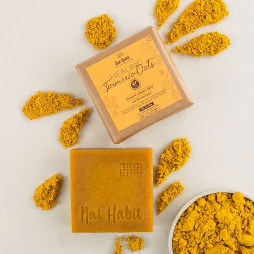 Nat Habit: Healing Turmeric Soap - 125gm (Twin Pack of 2)