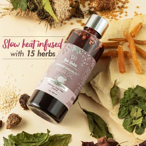 Nat Habit: Curry Sesame Summer Dasabuti Hair Oil - 100 ml Nat Habit: Curry Sesame Summer Dasabuti Hair Oil - 100 ml