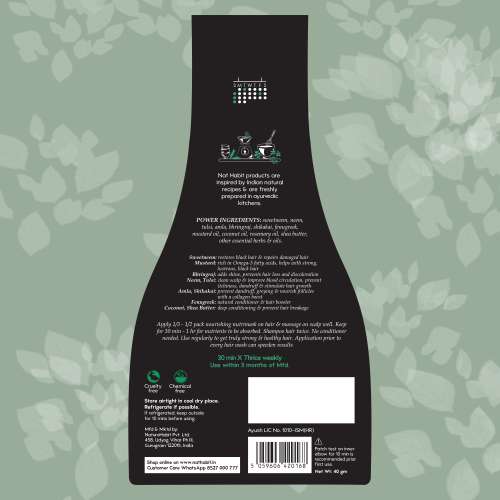 Nat Habit: Curry Mustard FRESH Hair Mask (NutriMask) - Pack of 3