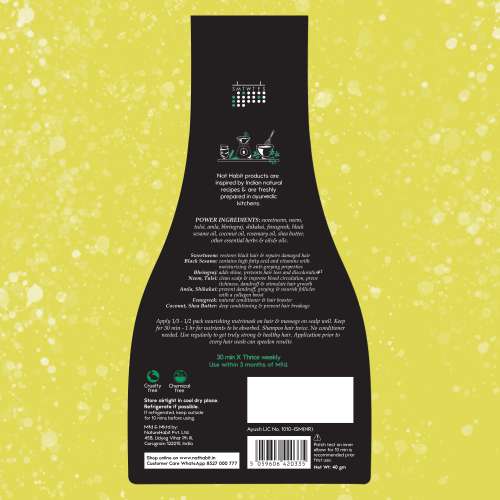 Nat Habit: Curry Sesame FRESH Hair Mask (NutriMask) - Pack of 3