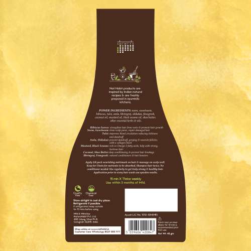 Nat Habit: Men's Revital FRESH Hair Mask (NutriMask) - Pack of 3