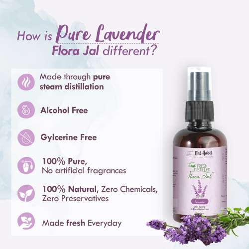 Nat Habit: Pure Lavender Jal (Lavender Water) - 100ml