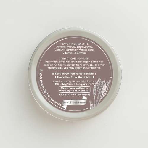 Nat Habit: Almond Marula Post-Wash Hair Balm - 25ml