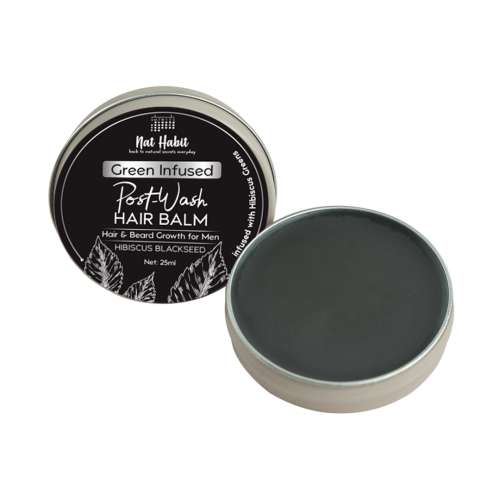 Nat Habit: Hibiscus Blackseed Hair & Beard Balm for Men - 25ml