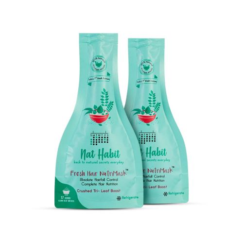 Nat Habit: Tri-Leaf FRESH Hair Mask (NutriMask) - Pack of 2 Nat Habit: Tri-Leaf FRESH Hair Mask (NutriMask) - Pack of 2