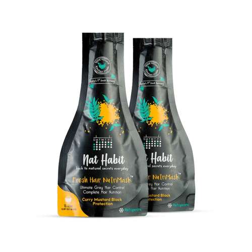Nat Habit: Curry Mustard FRESH Hair Mask (NutriMask) - Pack of 2