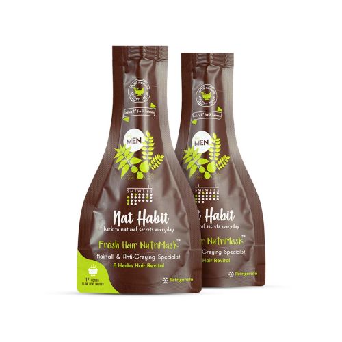 Nat Habit: Men's Revital FRESH Hair Mask (NutriMask) - Pack of 2 Nat Habit: Men's Revital FRESH Hair Mask (NutriMask) - Pack of 2