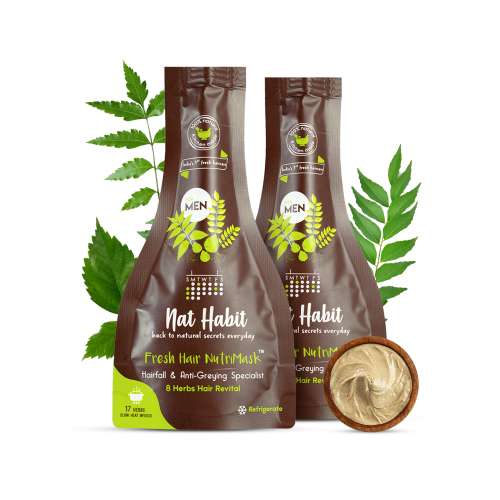Nat Habit: Men's Revital FRESH Hair Mask (NutriMask) - Pack of 2 Nat Habit: Men's Revital FRESH Hair Mask (NutriMask) - Pack of 2