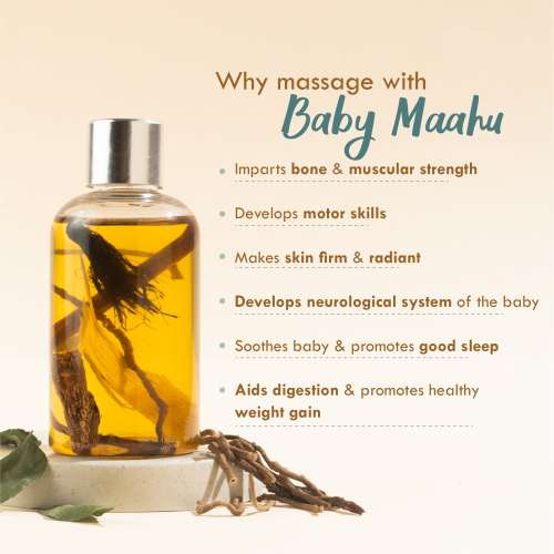 Nat Habit: SUMMER Baby COMBO Hair + Body Massage Oil Nat Habit: SUMMER Baby COMBO Hair + Body Massage Oil