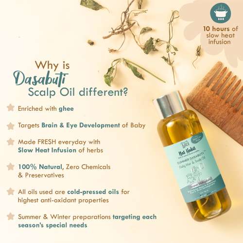 Nat Habit: SUMMER Baby COMBO Hair + Body Massage Oil Nat Habit: SUMMER Baby COMBO Hair + Body Massage Oil