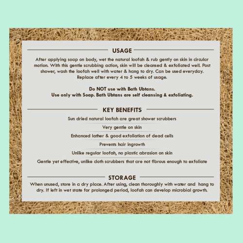 Nat Habit: Natural Sun Dried Bath Loofah