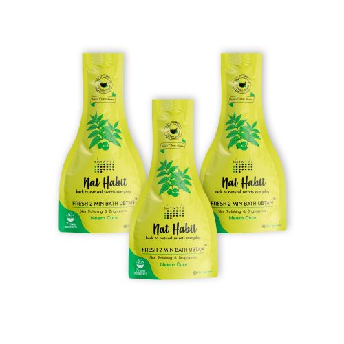 Nat Habit: Fresh Neem Cure Body Ubtan (Pack of 3)