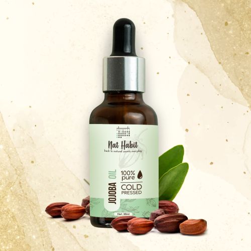 Nat Habit: Cold Pressed 100% Pure Jojoba Oil - 30 ml