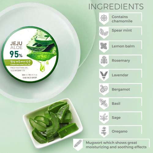 The Face Shop: Jeju Aloe Fresh Soothing Gel - 300ml