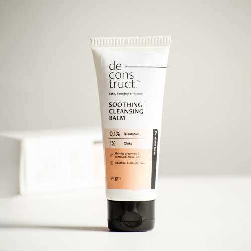 Deconstruct Skincare: Soothing cleansing balm - 0.1% bisabolol and 1% Avena sativa Oil - 50gm