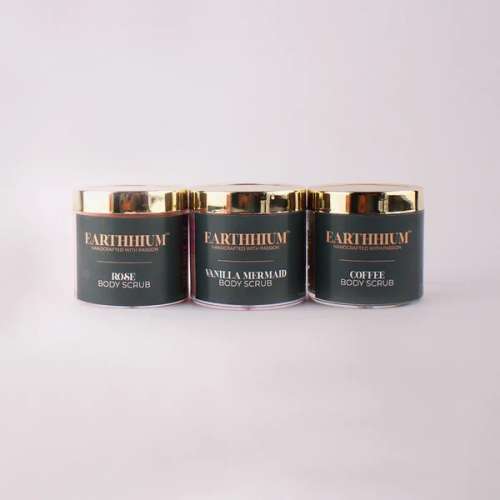 Earthhium: Body Scrub -  Rose, Vanilla Mermaid & Coffee