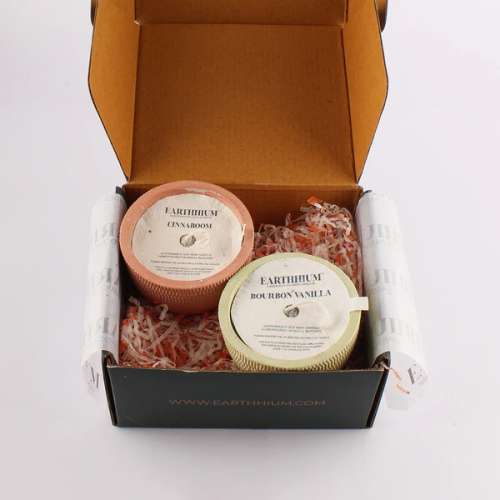 Earthhium: Soya Wax Candle -  Cinnaboom & Bourbon Vanilla