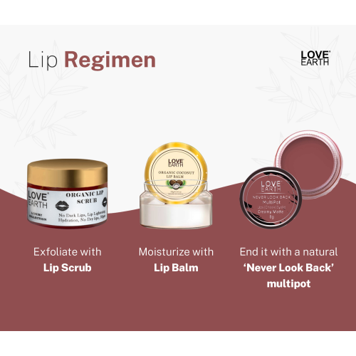 Love Earth: Lip Tint & Cheek Tint Multipot Combo (Ruby Pink & Caramel Brown) with Richness of Jojoba Oil and Vitamin E for Lips, Eyelids and Cheeks