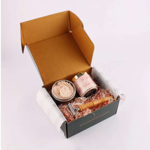 Earthhium: Japanese Cherry Blossom Whipped Cream Soap, All Spice Shaving Cream & Bamboo Razor