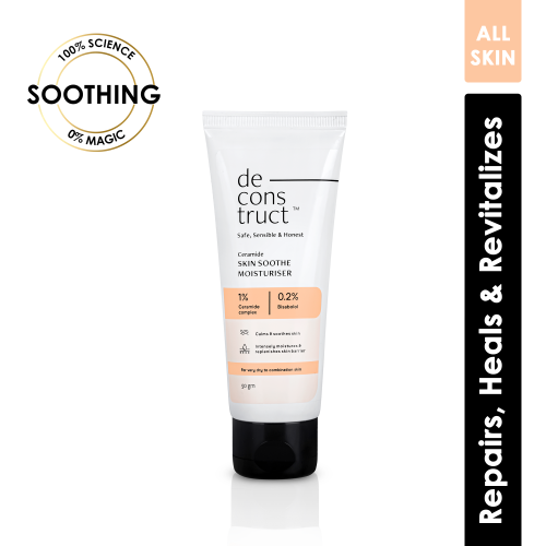 Deconstruct Skincare: Soothe Moisturizer- 1% Ceramides + 0.2% Bisabolol - 50 gm
