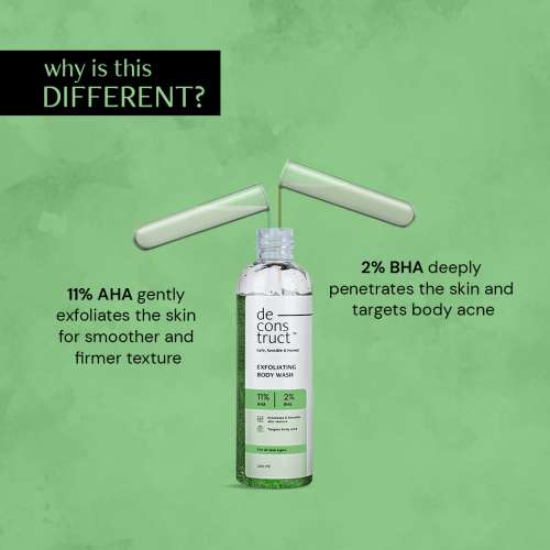 Deconstruct Skincare: Salicylic Acid Body Wash - 1% salicylic acid + 2% glycolic acid | Fights body acne