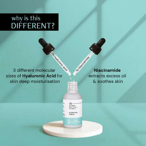 Deconstruct Skincare: Hydrating Serum - 2% Hyaluronic Acid + 1% Niacinamide - 30ml